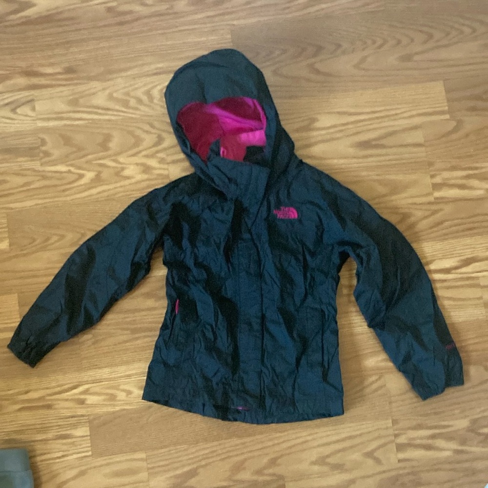 The North Face Black Jacket with Pink Highlights